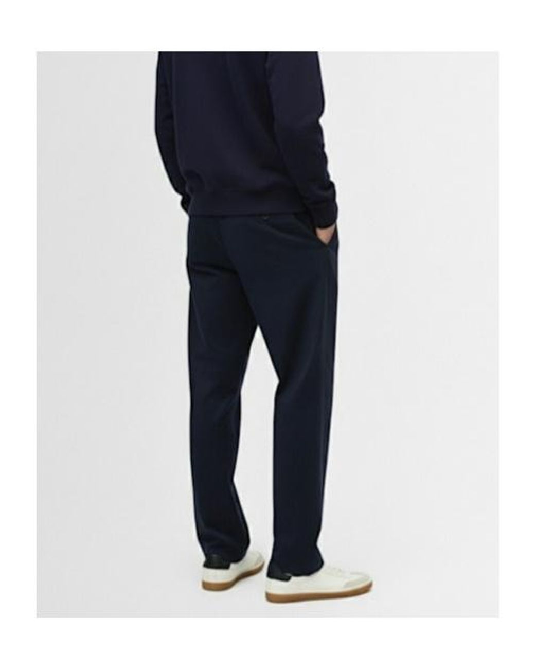 Stone Island Blue Elastic Waist Casual Pants for men