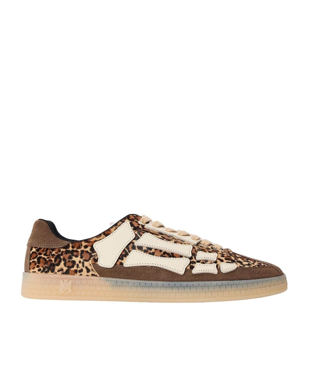 Amiri Brown Print Low-Top Sneakers for men