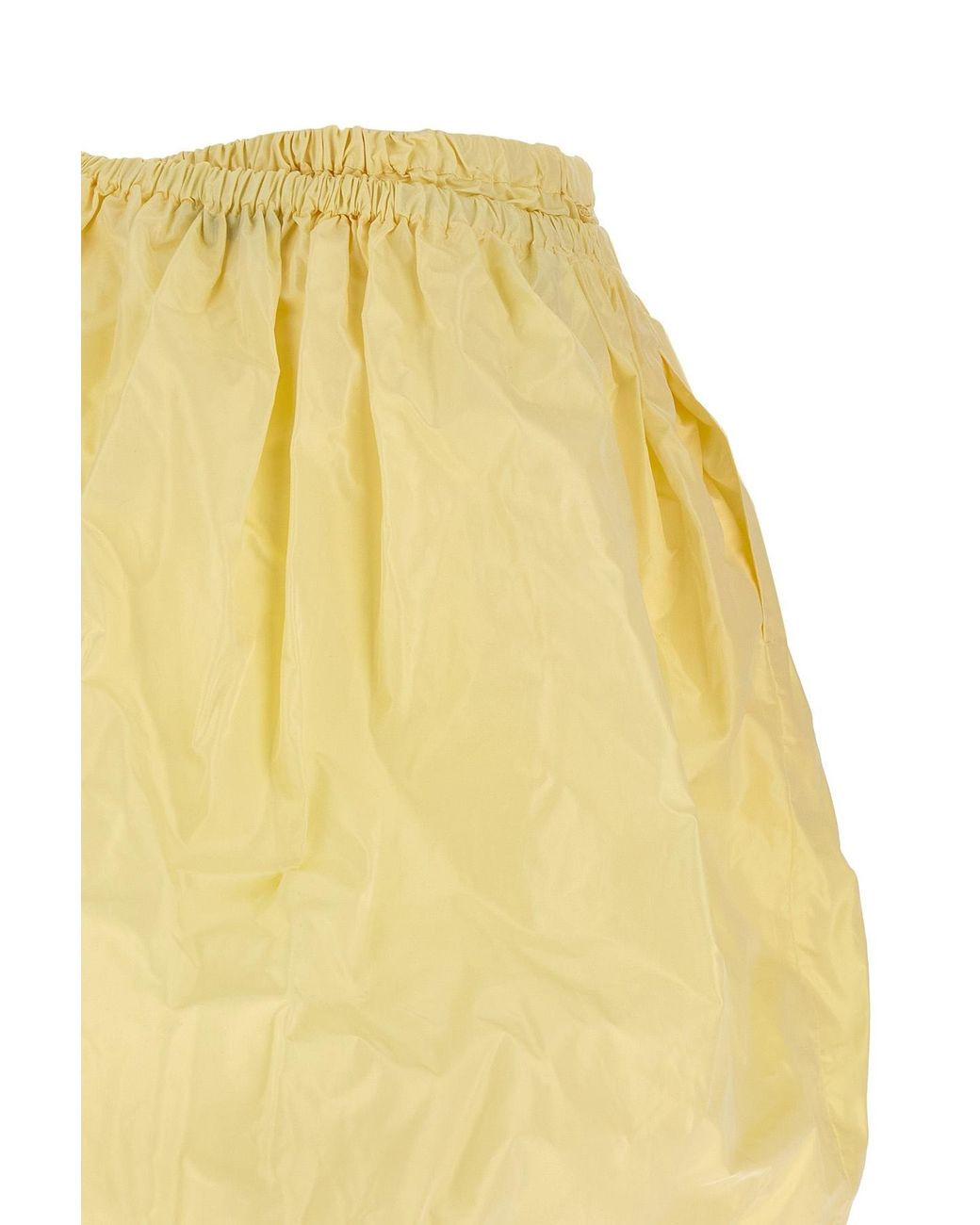 Prada Natural Technical Taffeta Skirt