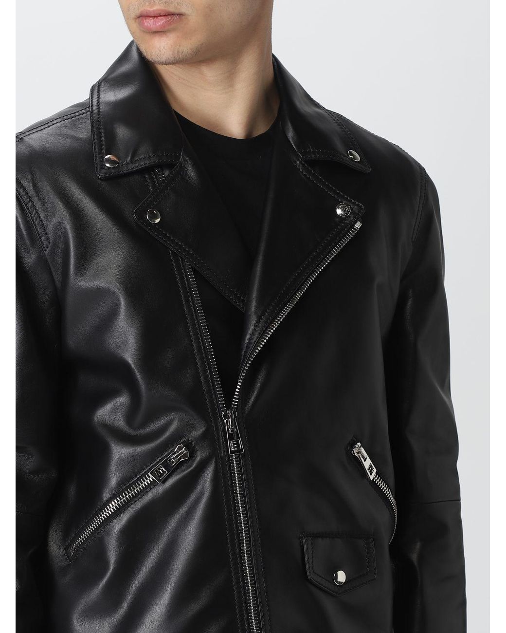 Loewe Black Biker Jacket for men