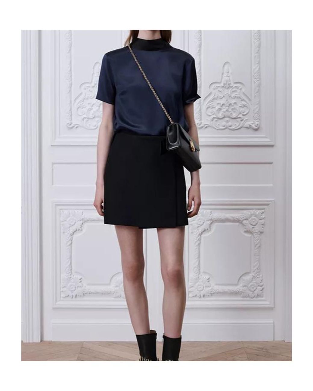 Dior Blue Blouse With Rear Tie