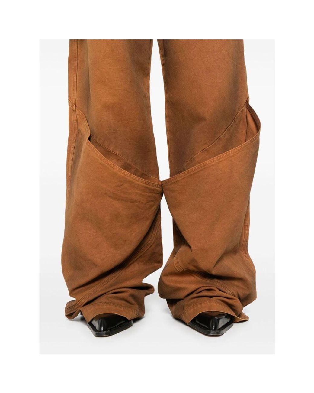 The Attico Brown Casual Pants
