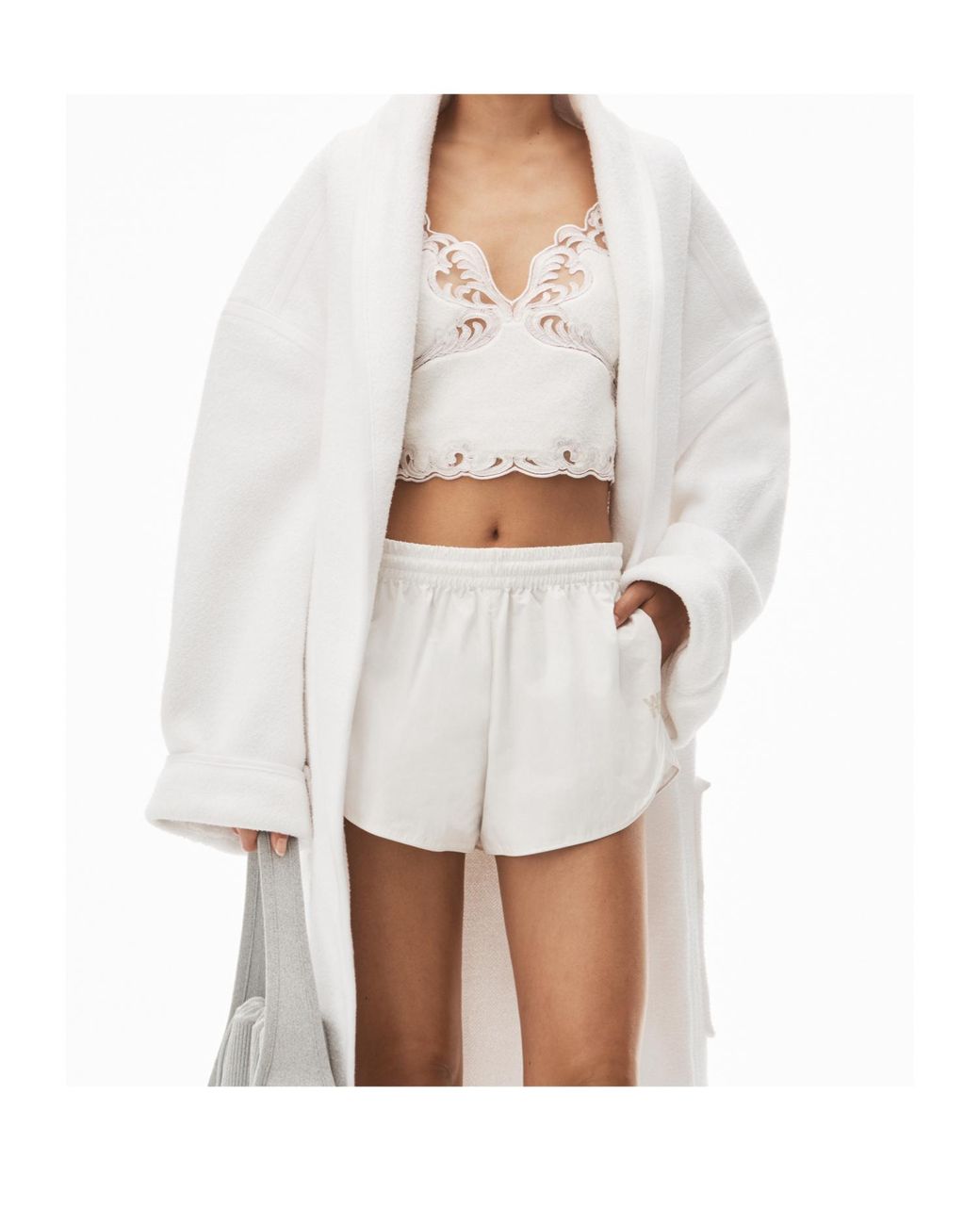 Alexander Wang White Marathon Shorts