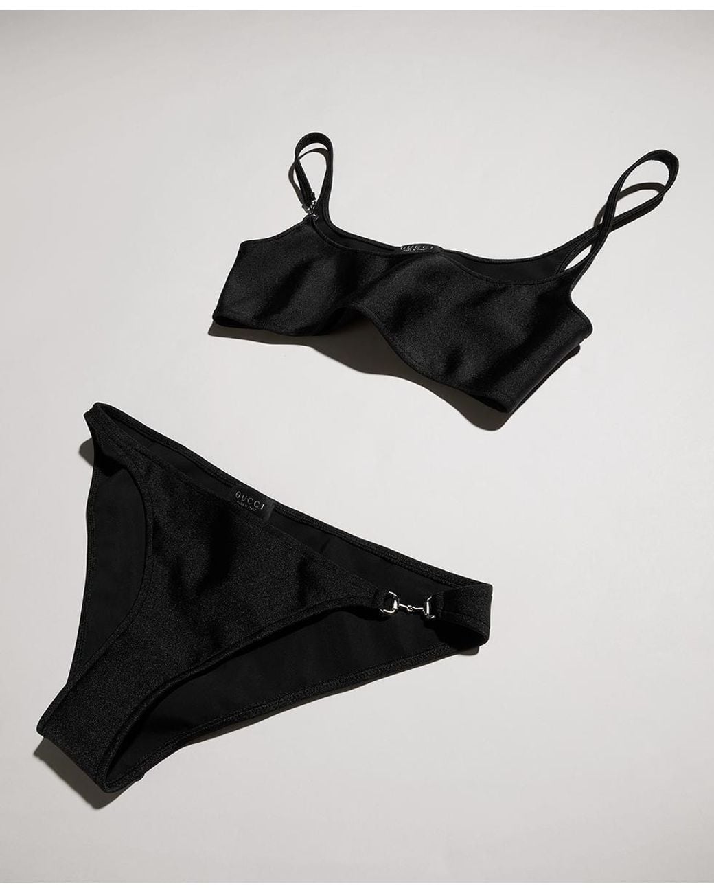 Gucci Black Horsebit Bikini