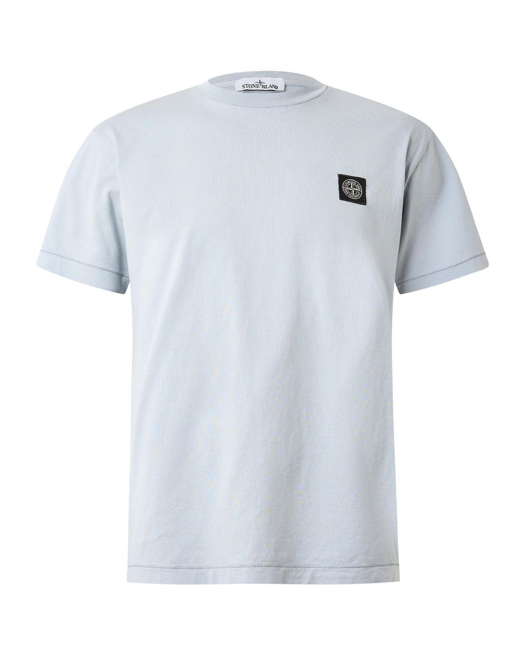 Stone Island Green Cotton Compass Logo Patch T-Shirt for men