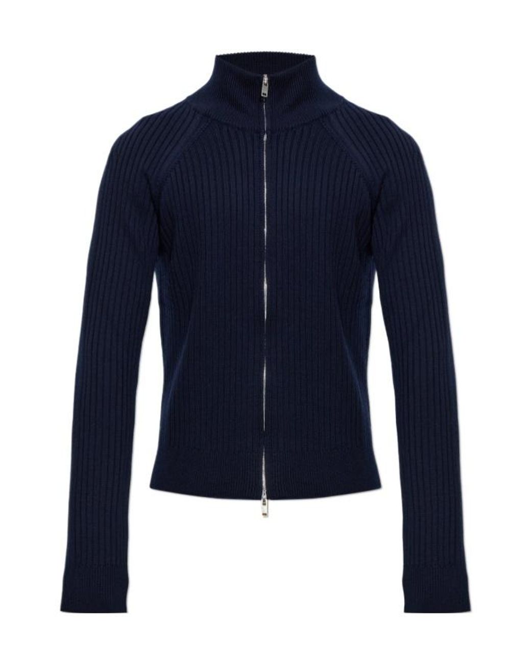 Isabel Marant Blue Louis Ribbed Zip Knitted Sweater for men