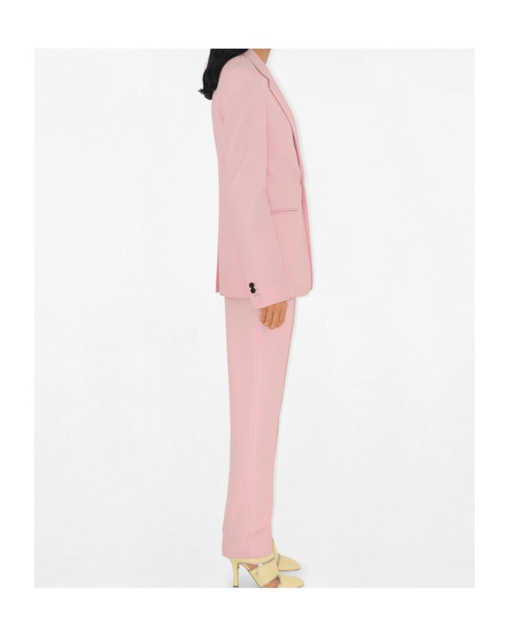 Burberry Pink Single-Breasted Tailored Blazer