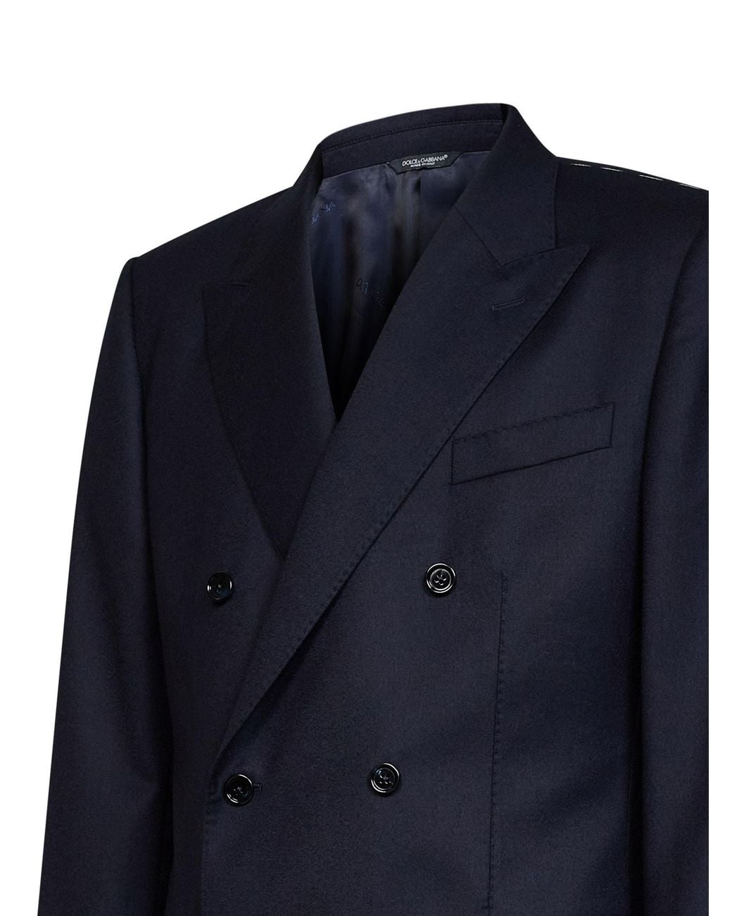 Dolce & Gabbana Blue Double-Breasted Jacket for men