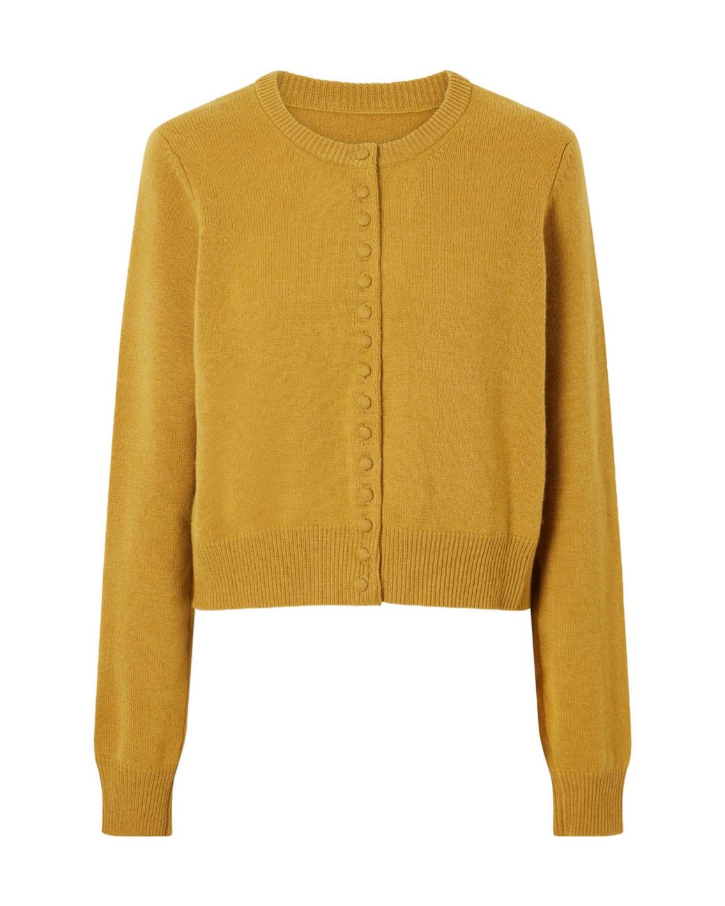 TOVE Yellow Wool And Cashmere-Blend Cardigan