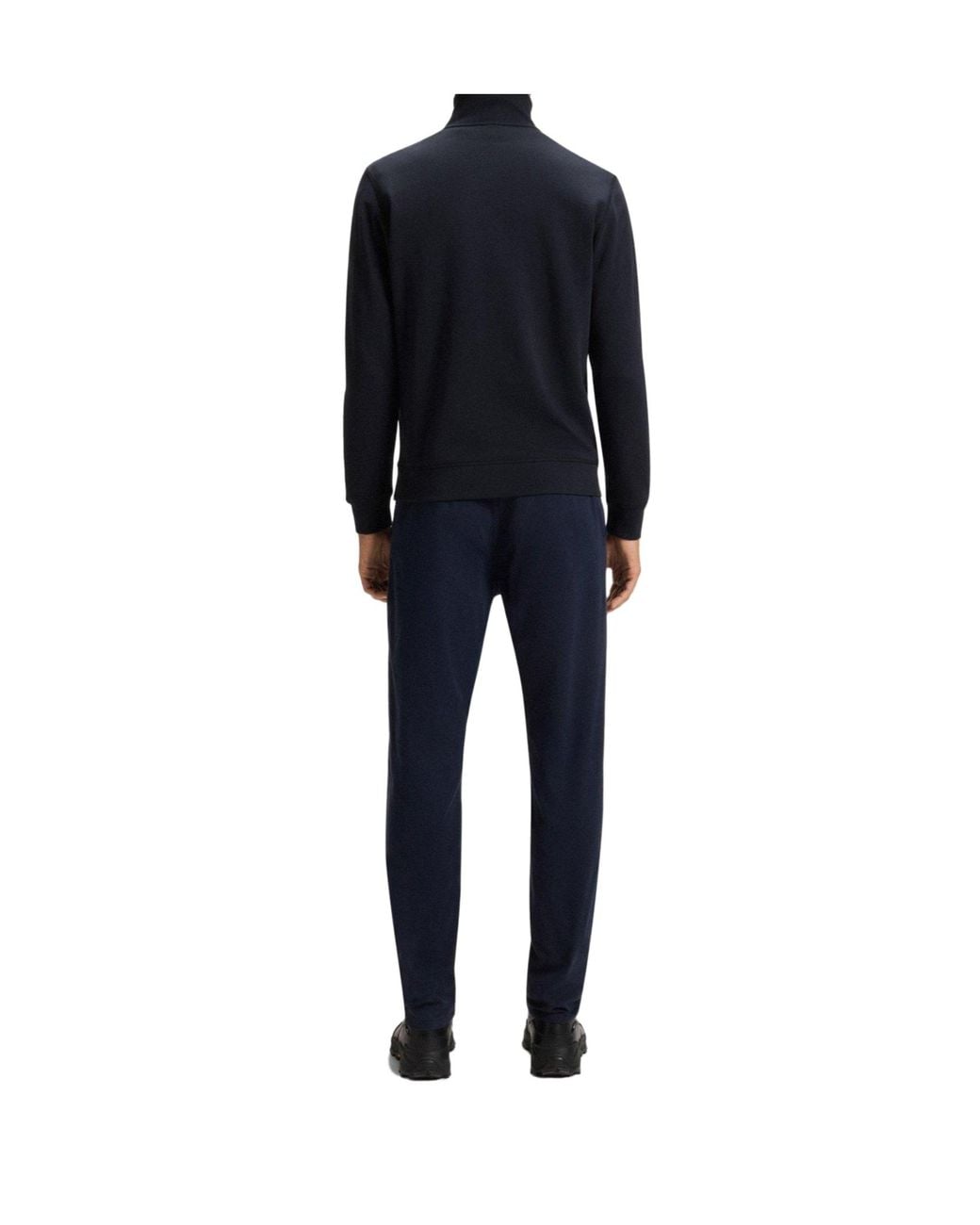 Boss Blue Quarter Zip Fleece for men