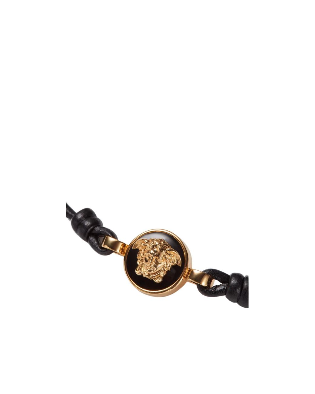 Versace White Medusa Cord Bracelet for men