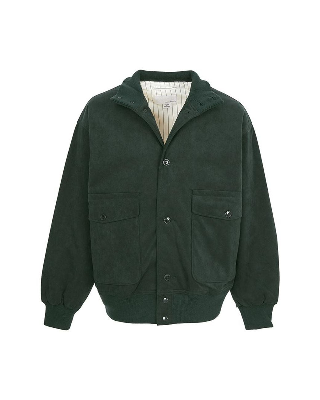Nanamica Green Stand-Up Collar Jacket for men