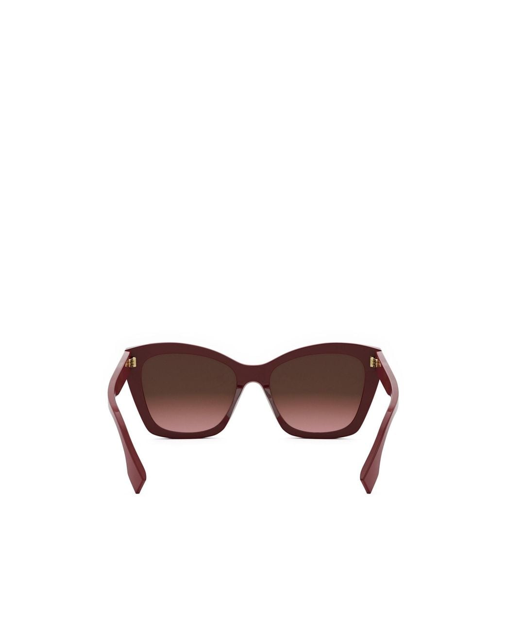 Fendi Brown Eyewear Butterfly Frame Sunglasses