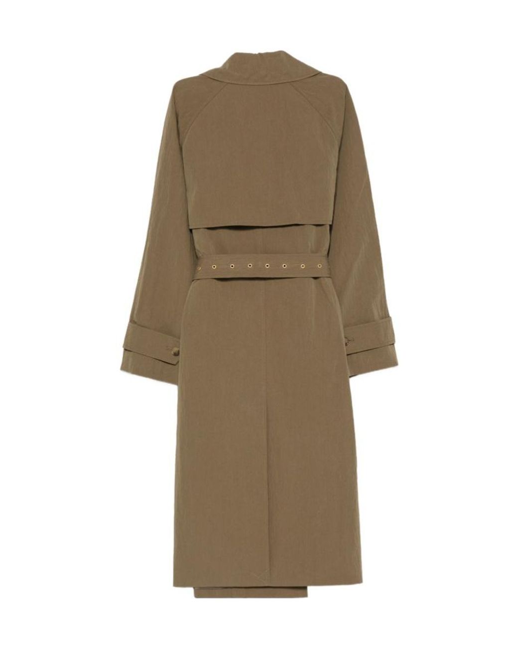 Michael Kors Natural Belted Double-Breasted Coat