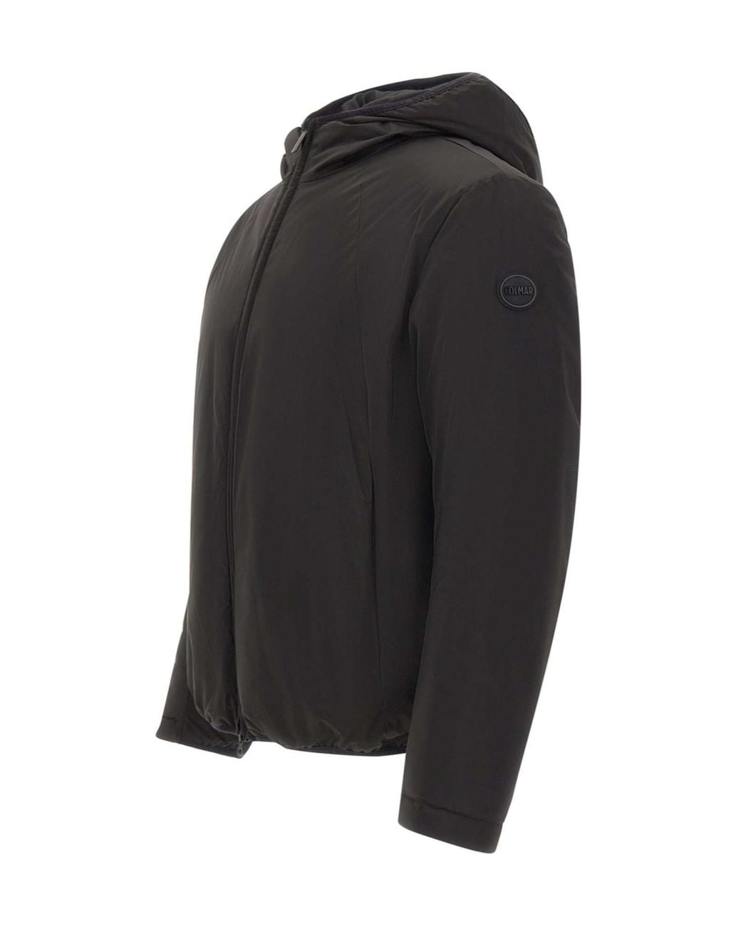 Colmar Black Long-Sleeve Hooded Padded Jacket for men