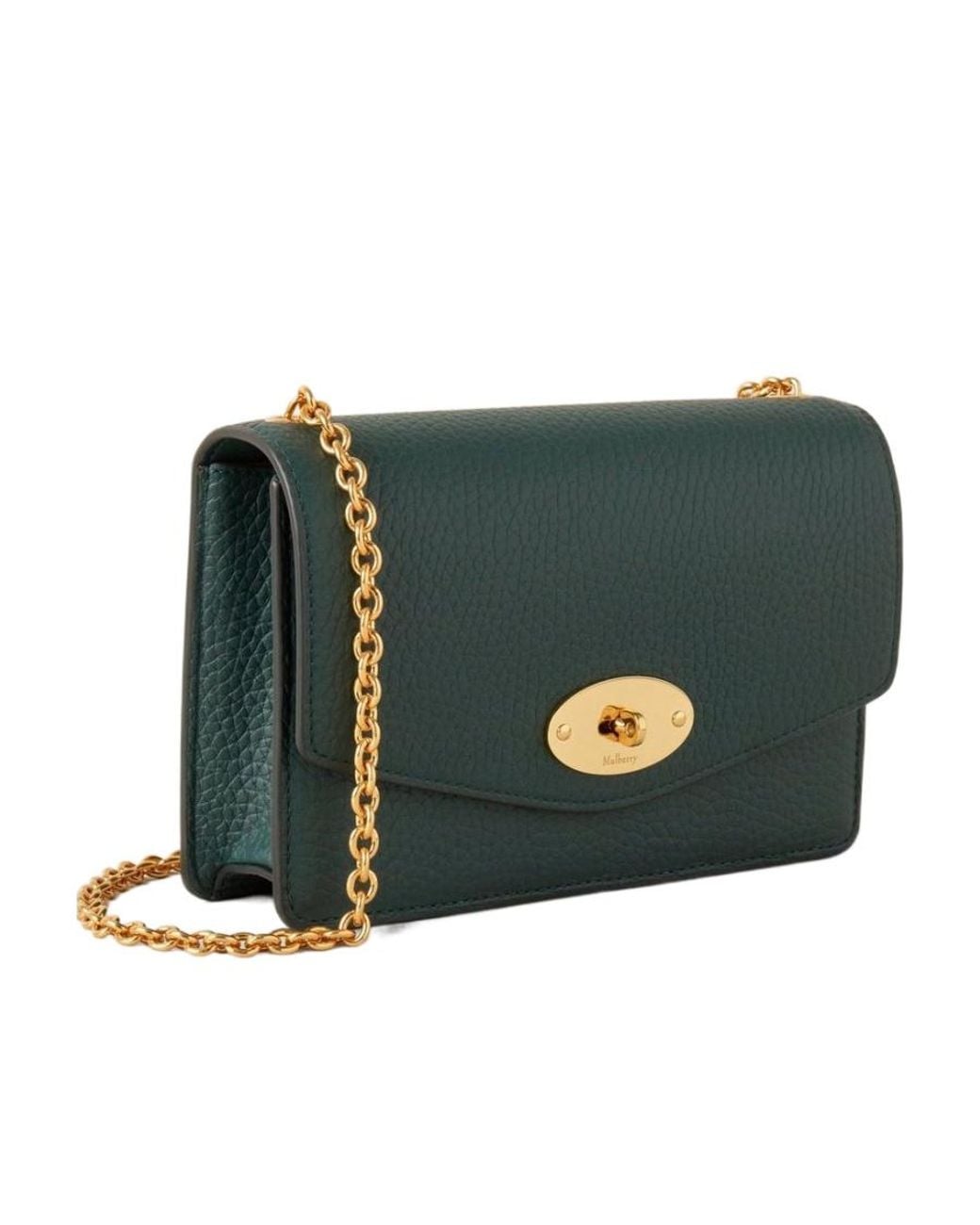 Mulberry Green Darley Chain-Linked Crossbody Bag