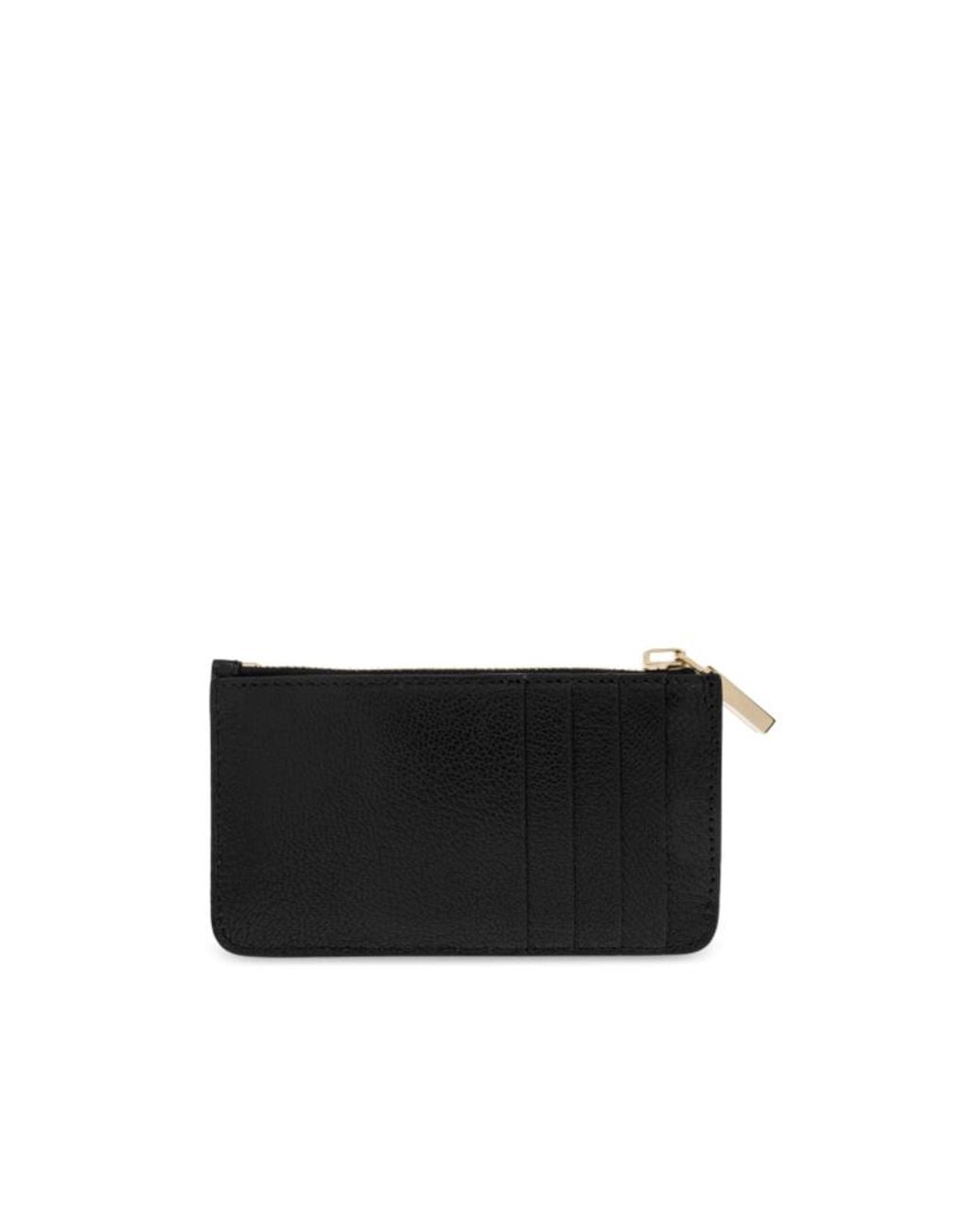 Tom Ford Black Logo Printed Zipped Wallet
