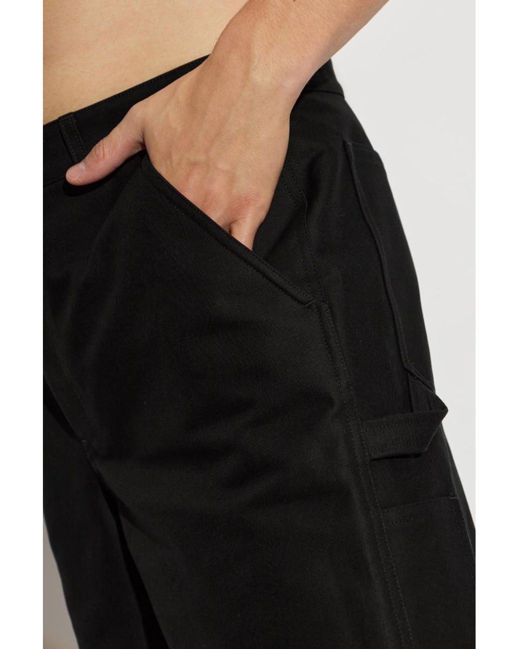 Balenciaga Black Knee-Length Shorts for men