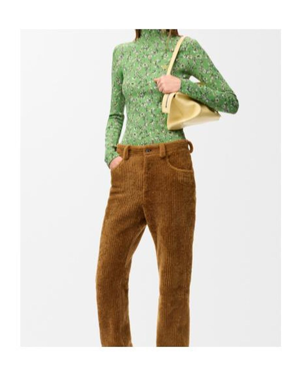 Loewe Green Cosima Von Bonin Floral Jersey Top