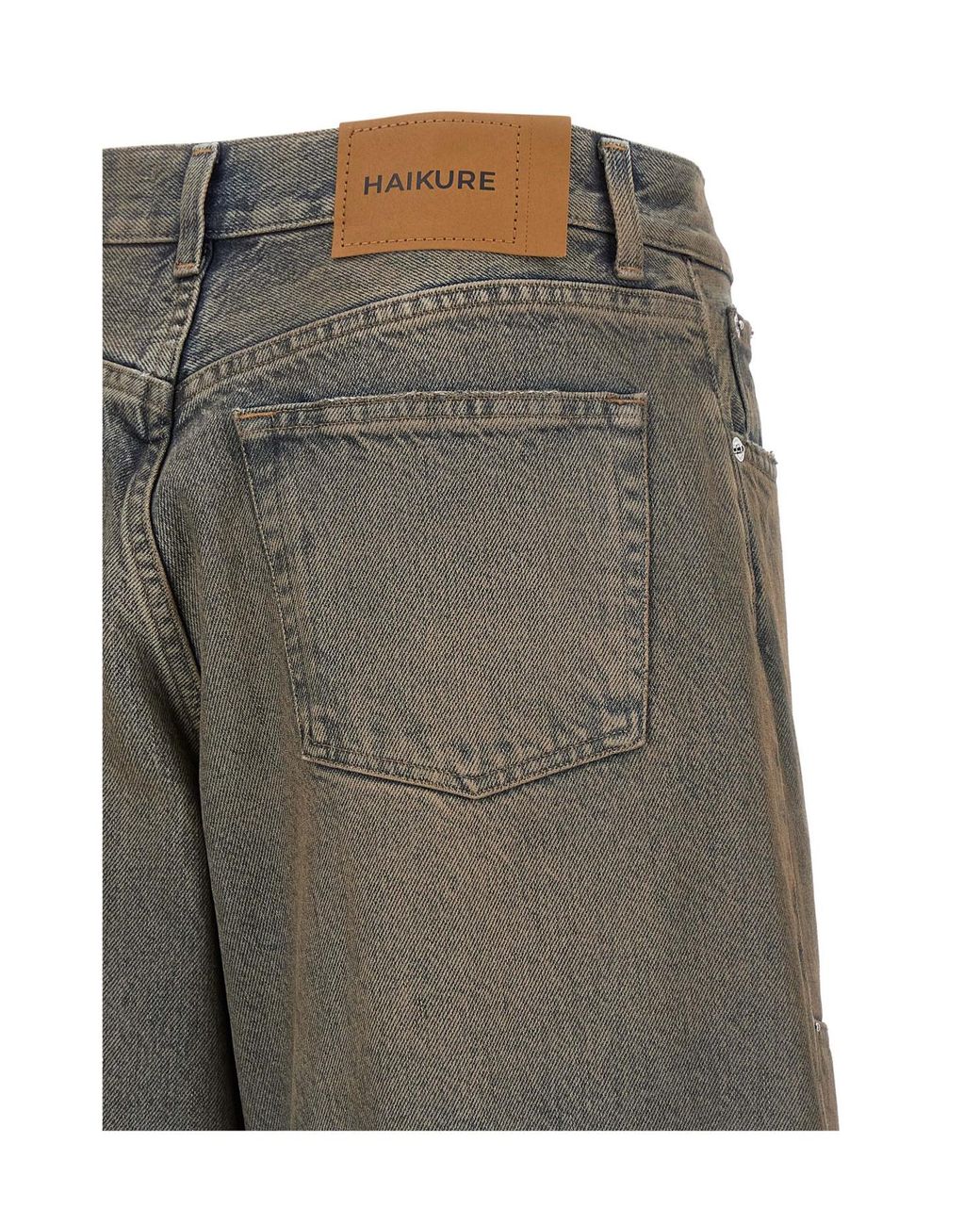 Haikure Gray Legacy Wide-Leg Workwear Jeans
