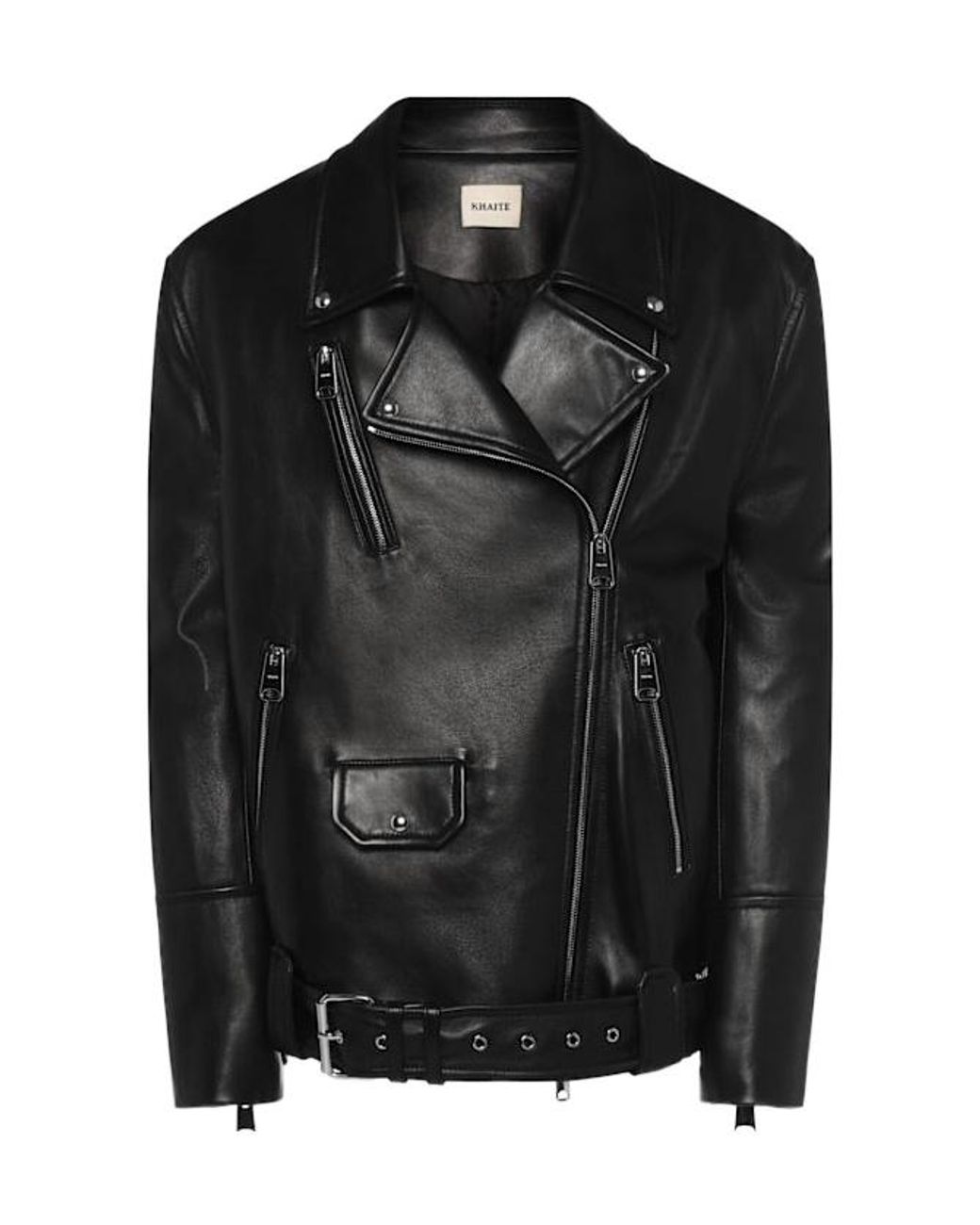 Khaite Black Hansel Leather Jacket