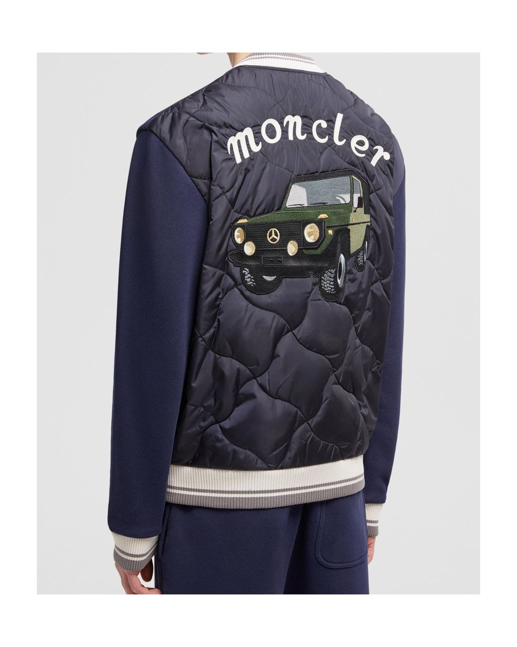 Moncler Blue X Mercedes-Benz By Nigo Padded Cotton Sweatshirt for men