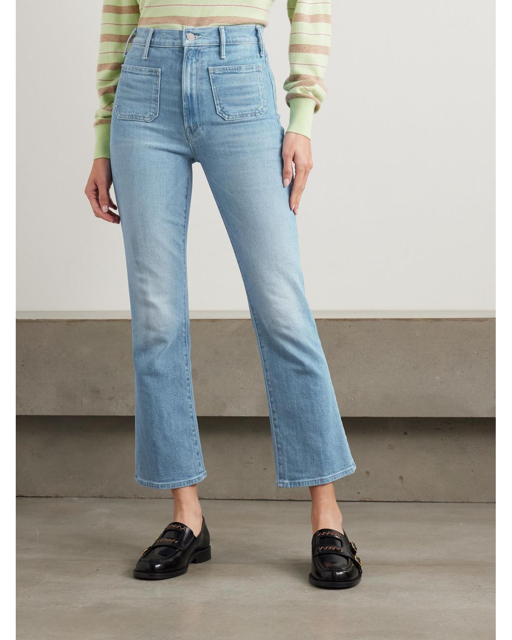 Mother Blue High-Waisted Jeans