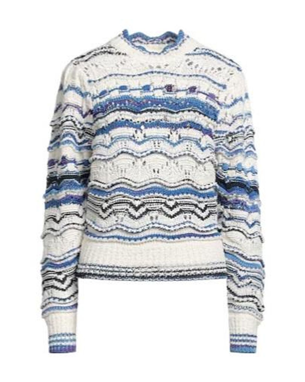 Isabel Marant Blue Knitted Crew Neck Top