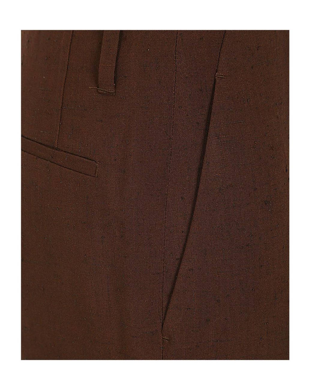 Dries Van Noten Brown Parchia Bis Straight-Leg Trousers