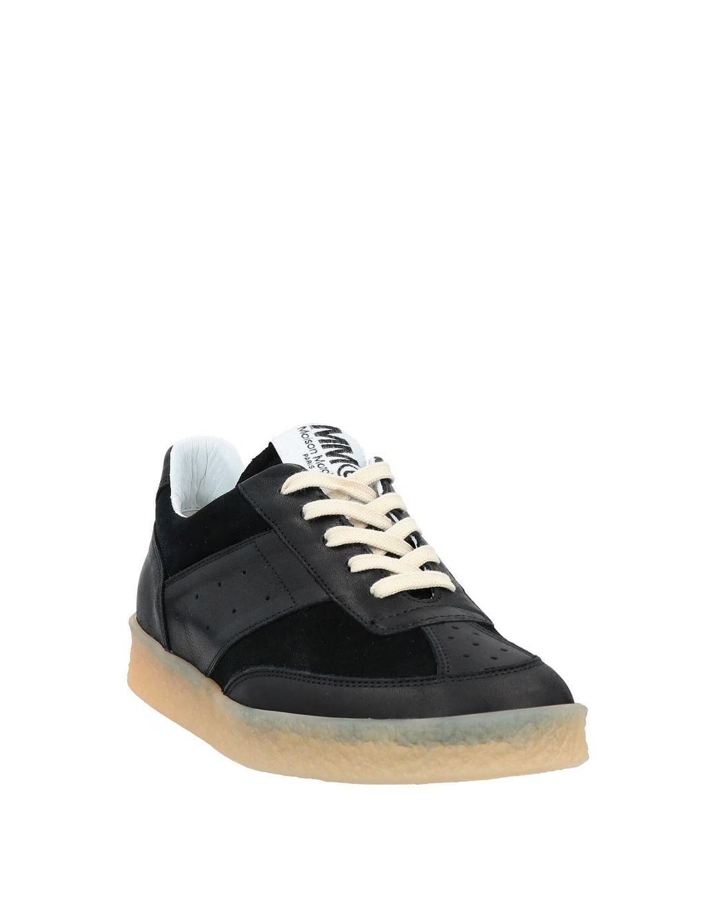 MM6 by Maison Margiela Black Minimalist Low-Top Casual Shoes