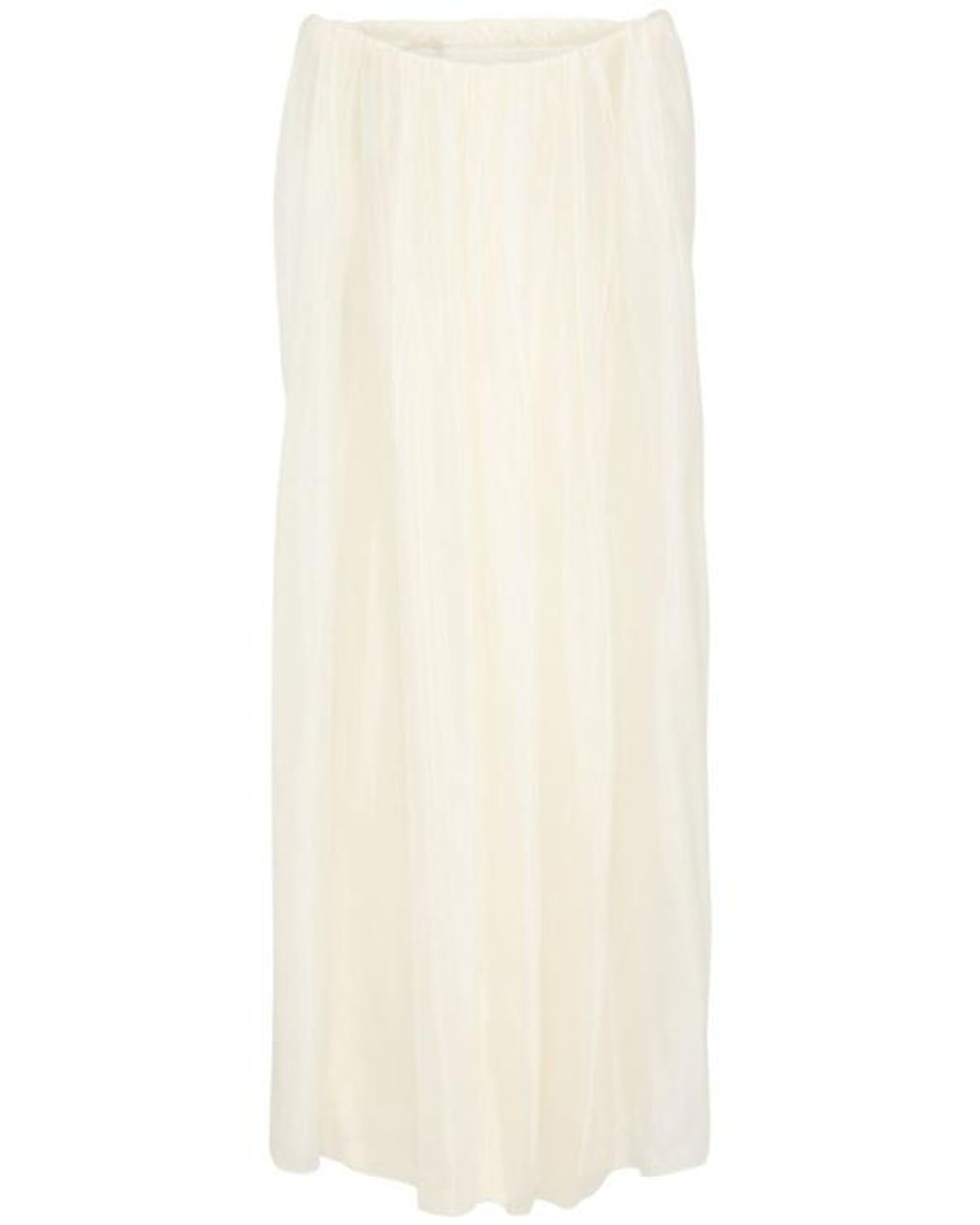 Christopher Esber White Vapour Overlay Silk Organza Gown