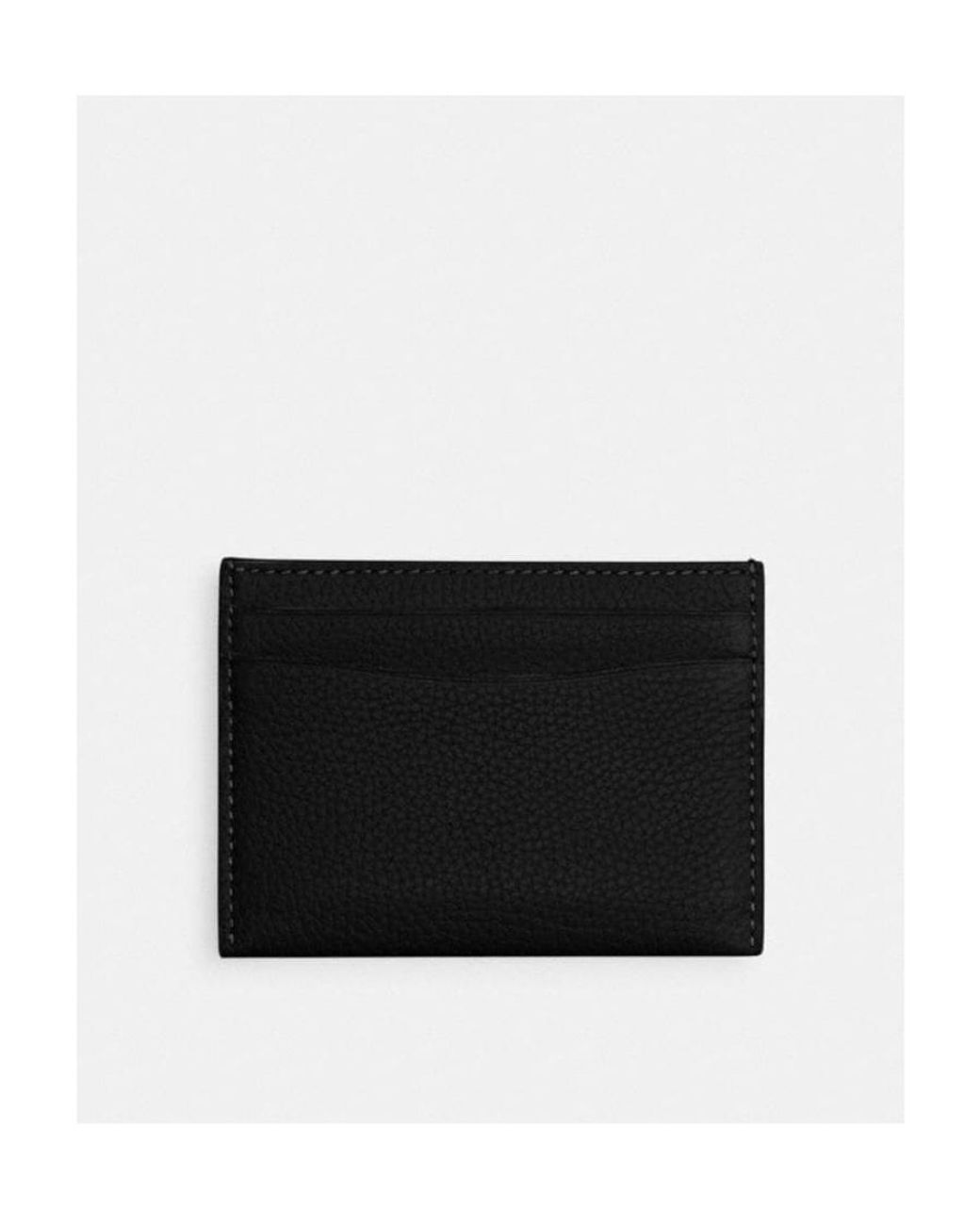 COACH Black Logo Card Bag