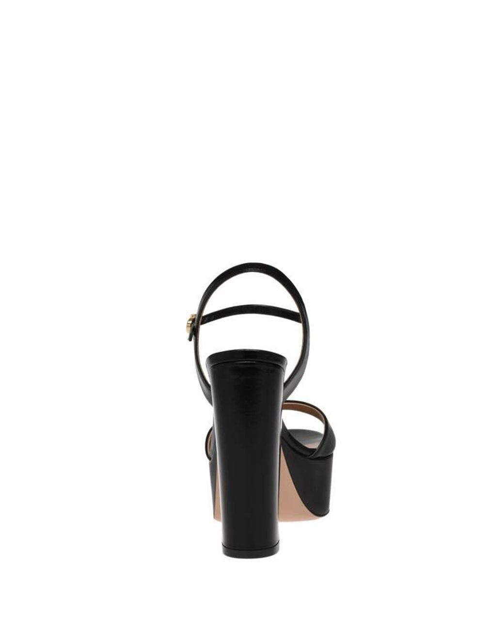 Gianvito Rossi Black 125Mm Marlena Platform Heeled Sandals