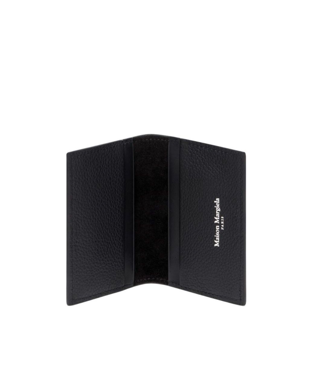 Maison Margiela Black Textured Bifold Wallet