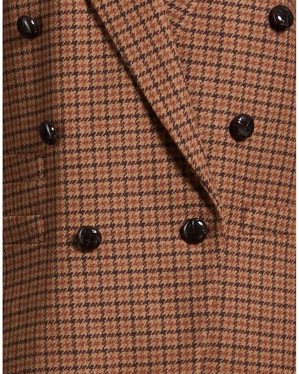 Chloé Brown Plaid Blazer