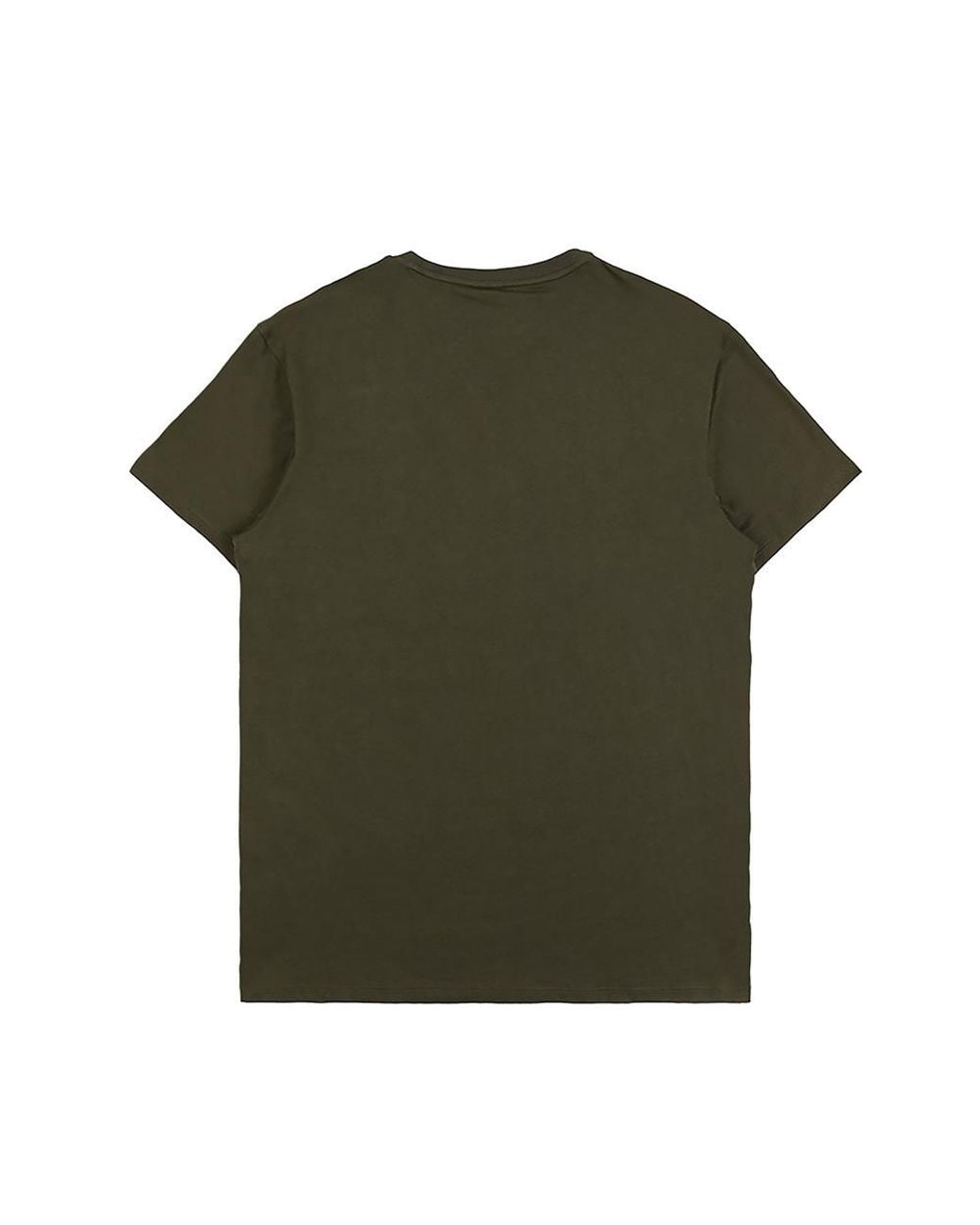 Armani Jeans Green Round-Necked Logo T-Shirt for men