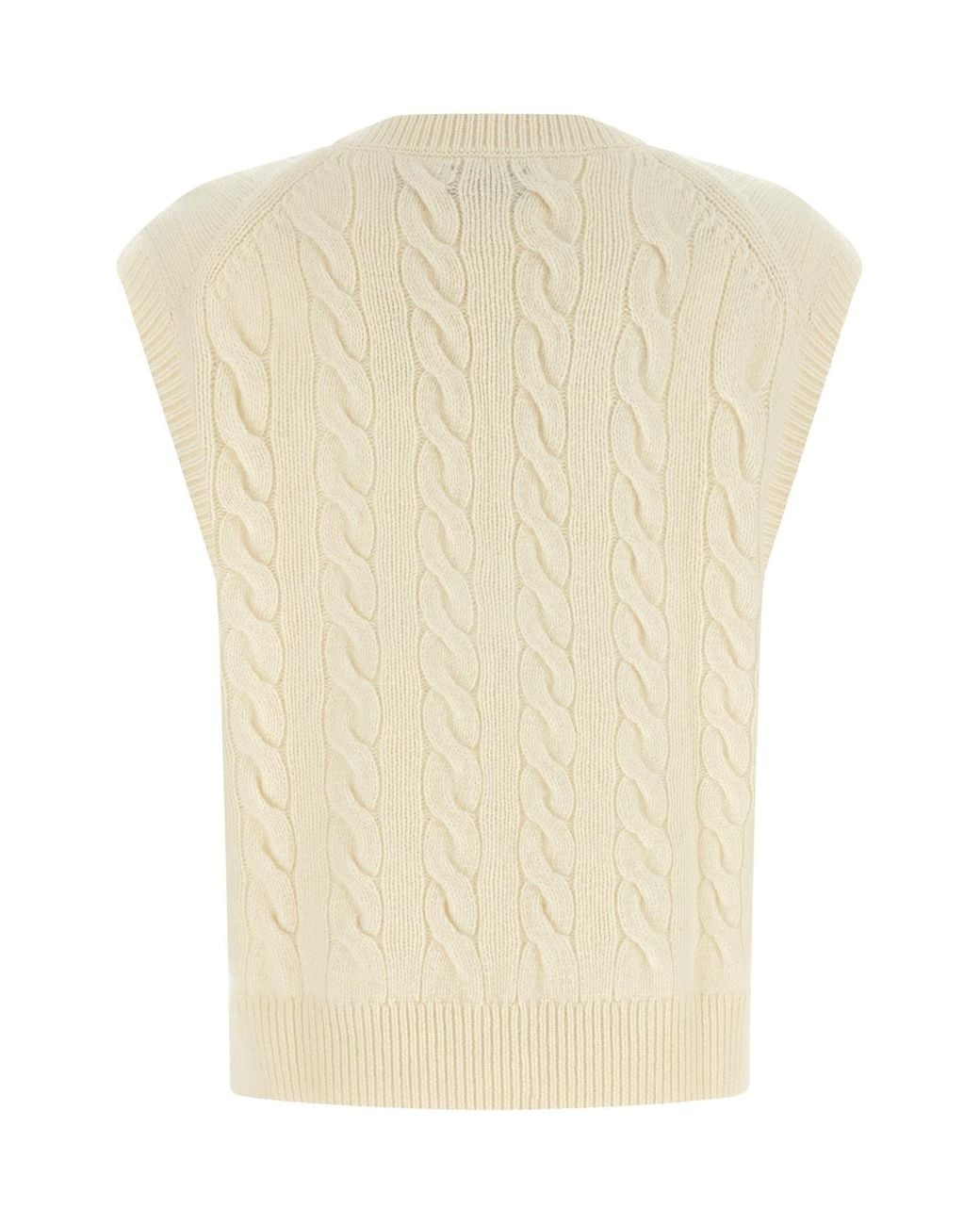 Polo Ralph Lauren Natural Sleeveless Knitted Sweater