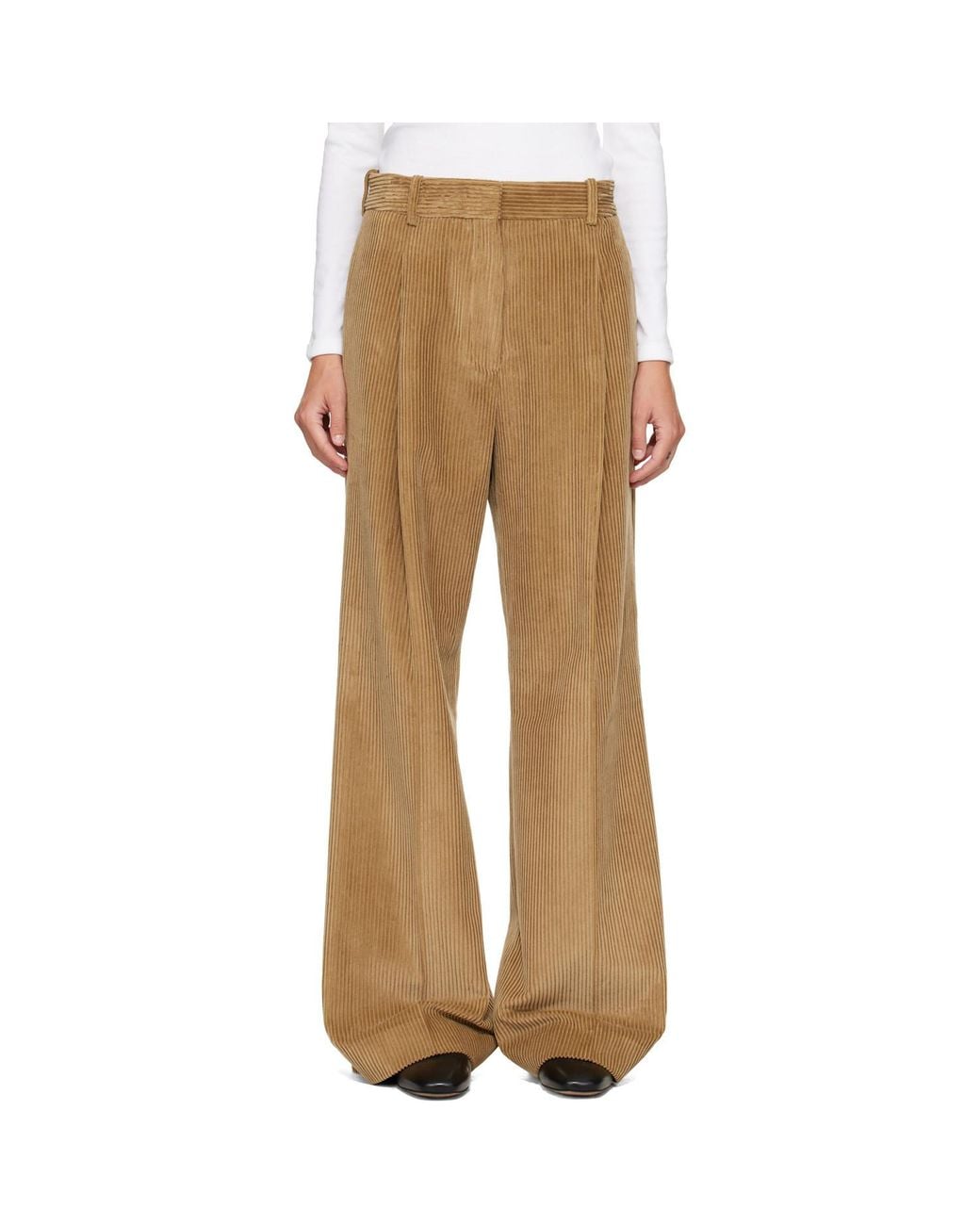 Rohe Natural Casual Trousers With Belt Loops