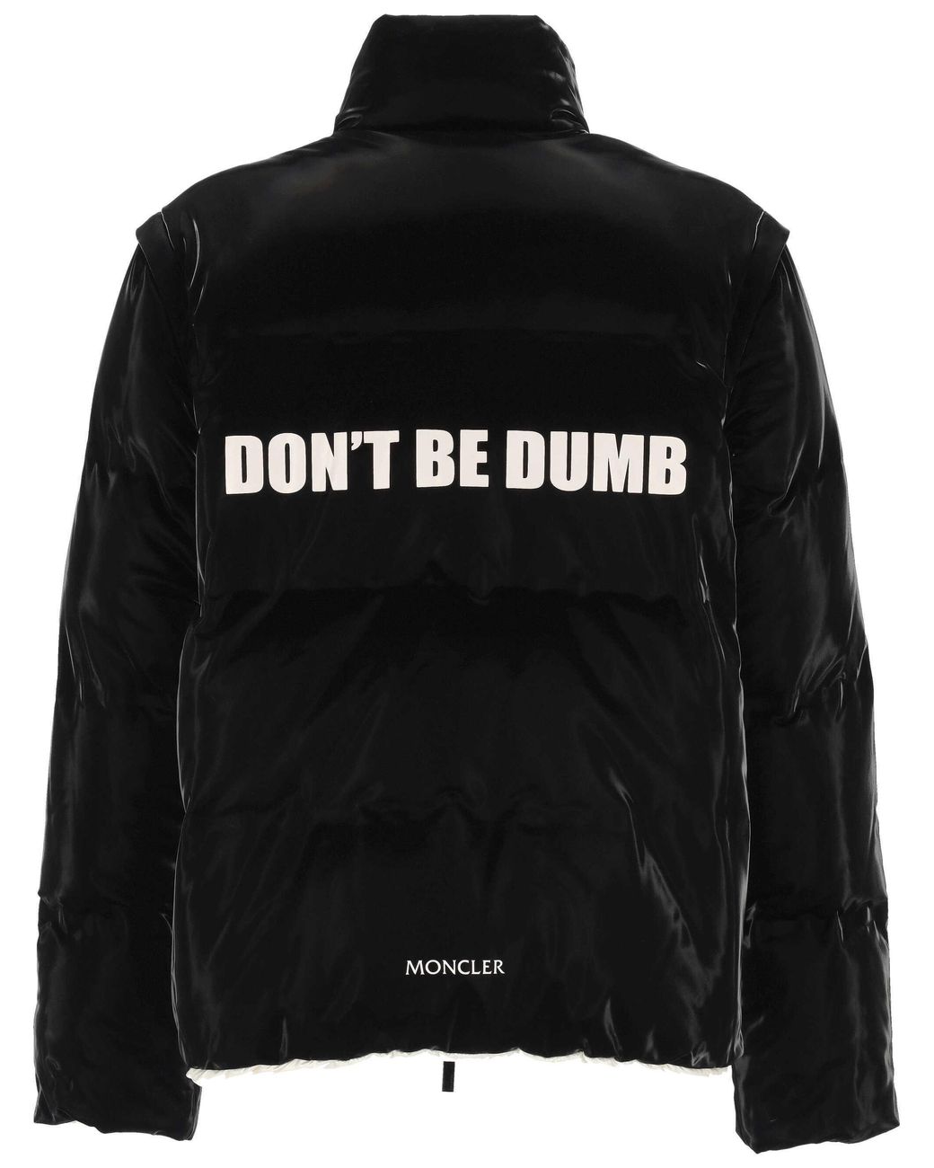 Moncler White X Asap Rocky Throttle Reversible Down Jacket for men