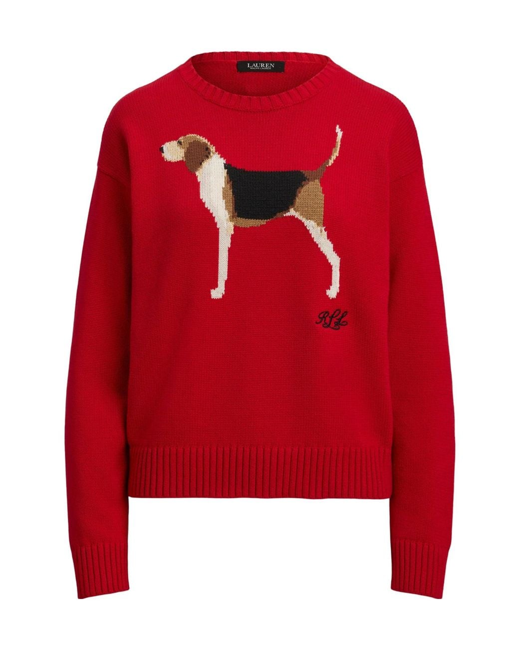 Ralph Lauren Red Crew Neck Jumper