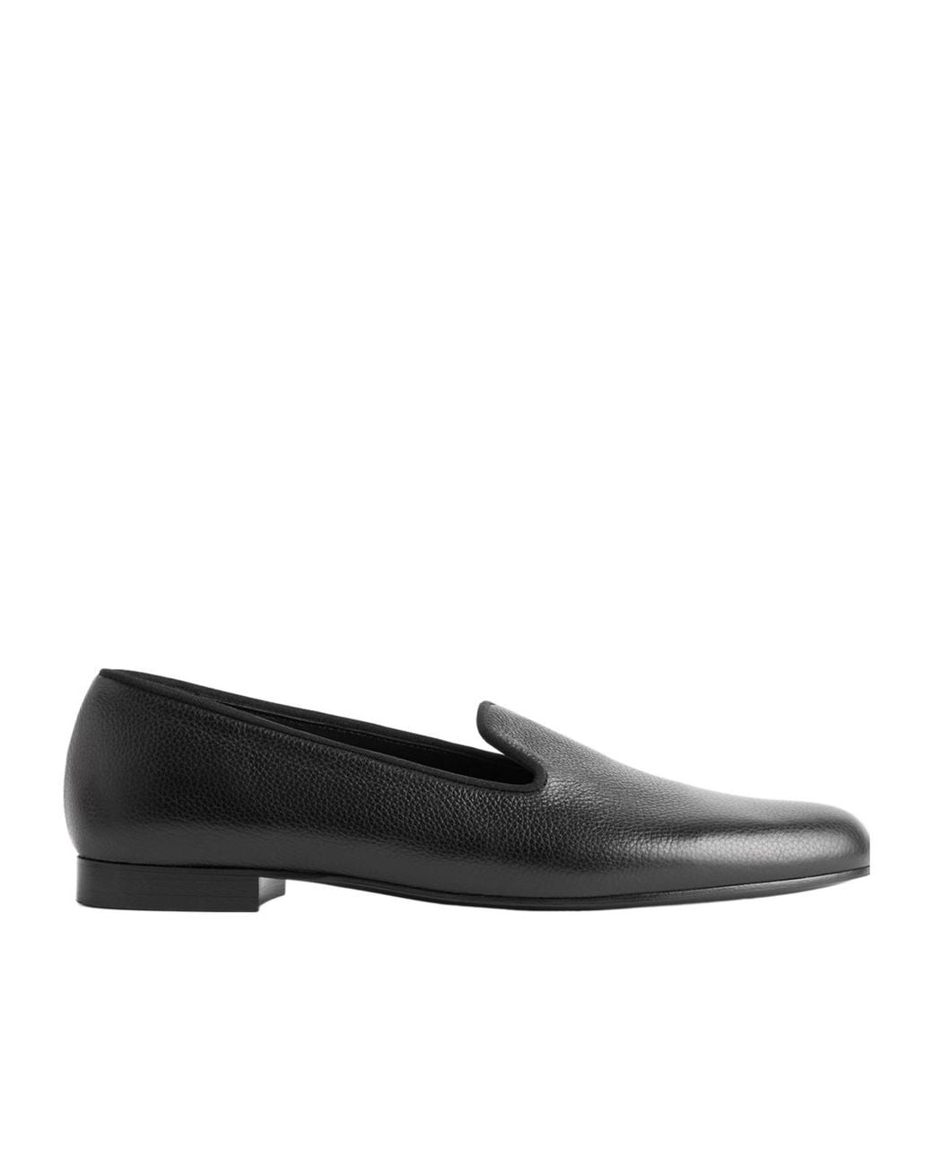 Totême Black Leather Loafers
