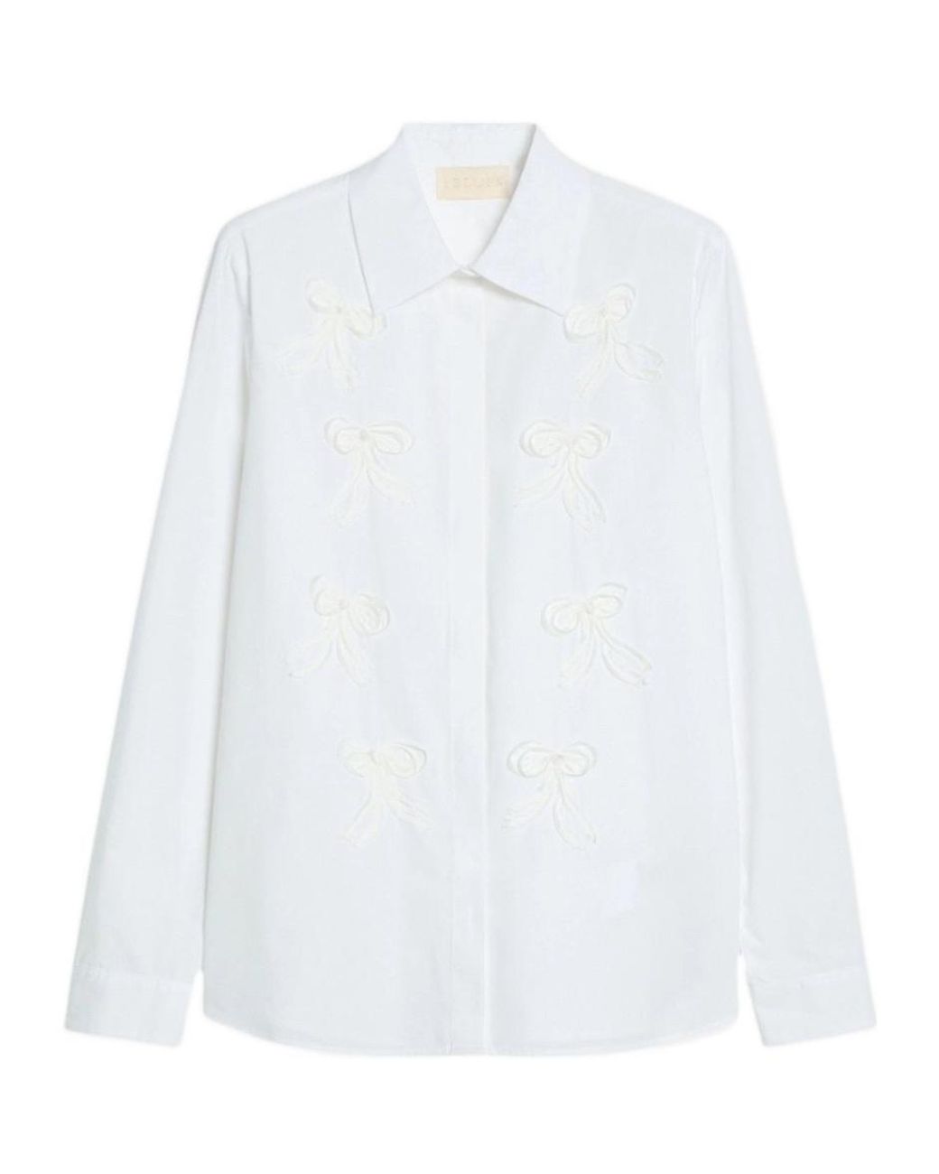 iBlues White Embroidered Shirt