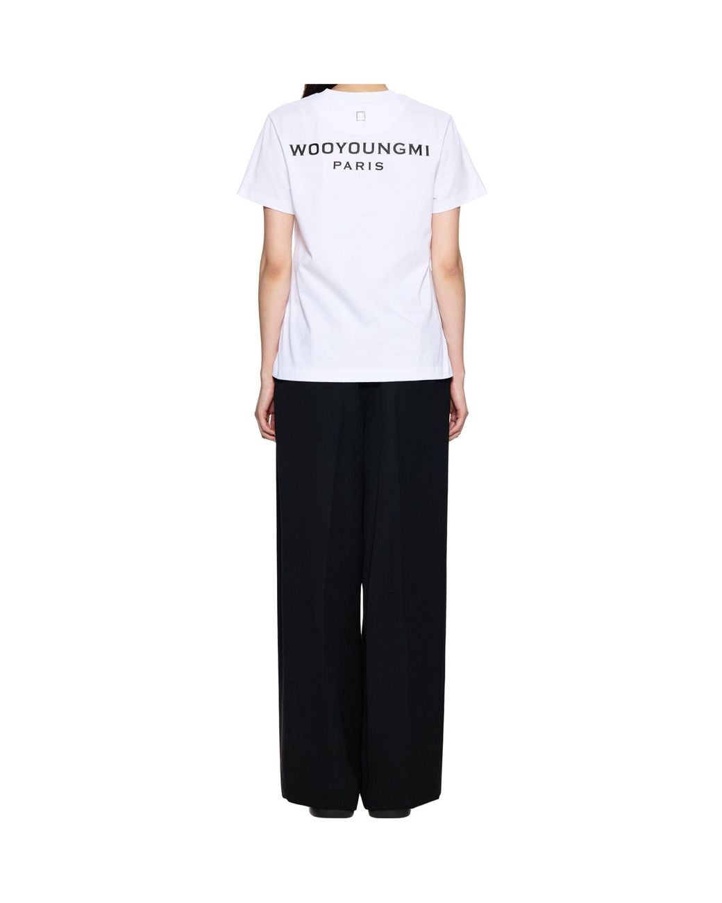 Wooyoungmi White Logo Crew Neck T-Shirt
