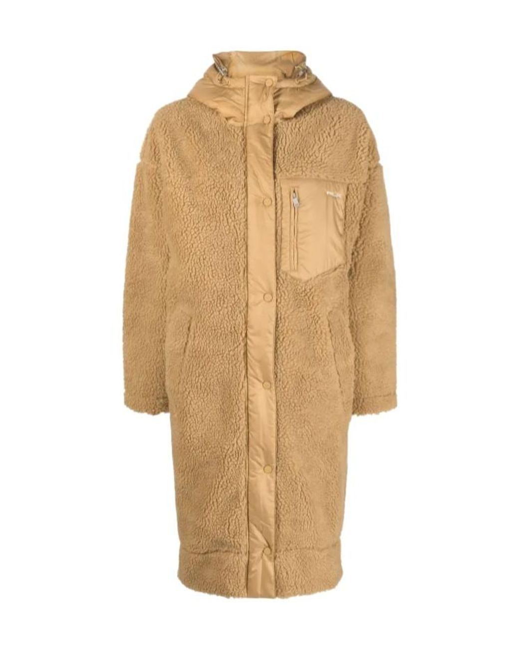 Ralph Lauren Natural Rlx Padded Teddy-Fleece Hooded Parka