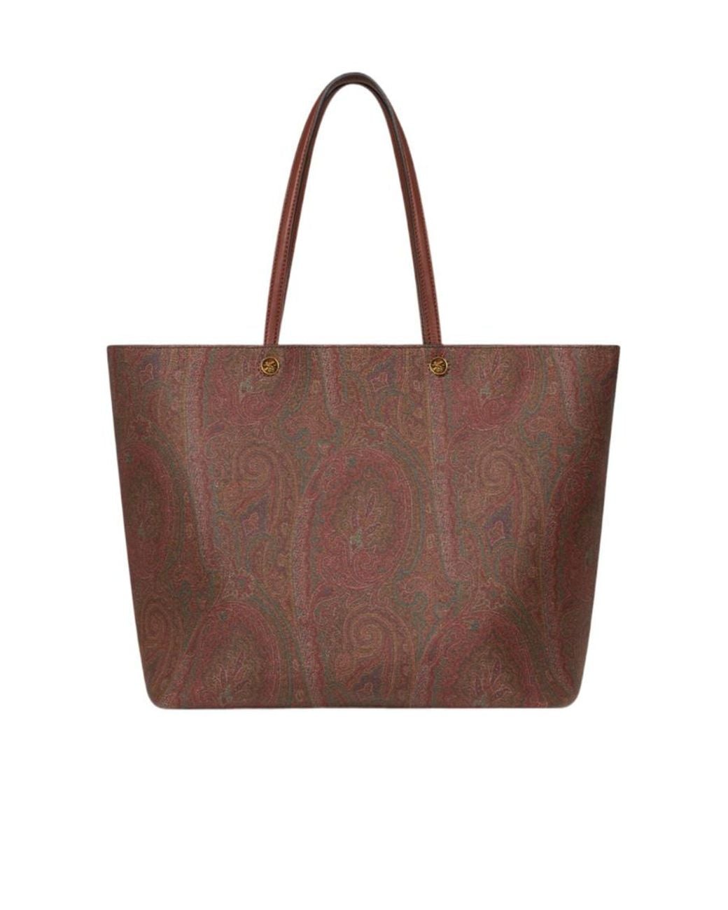 Etro Brown Double-Handle Shoulder Bag