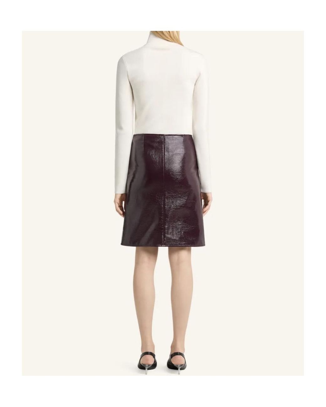 Courreges White Courrèges Zip-Up High Collar Knitted Top