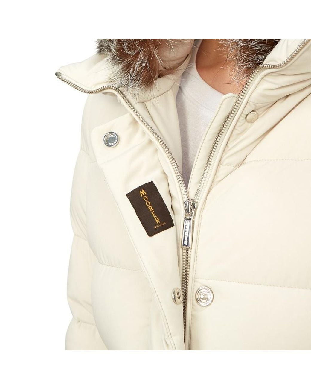 Moorer Natural Zagarakn Hooded Padded Coat