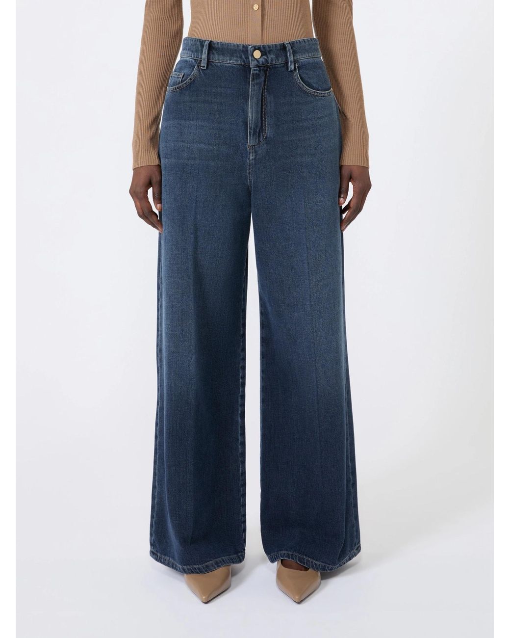 Max Mara Blue S Smmelia Wide-Leg Jeans
