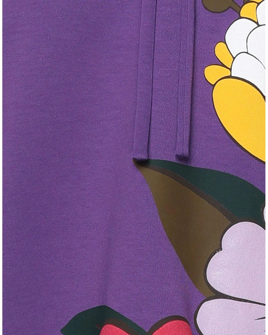 Dolce & Gabbana Purple Printed Long-Sleeve Turtleneck T-Shirt