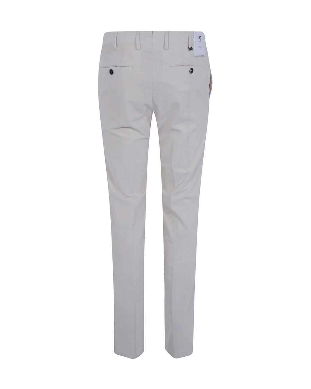 Pt Pantaloni Gray Casual Trousers With Belt Loops for men